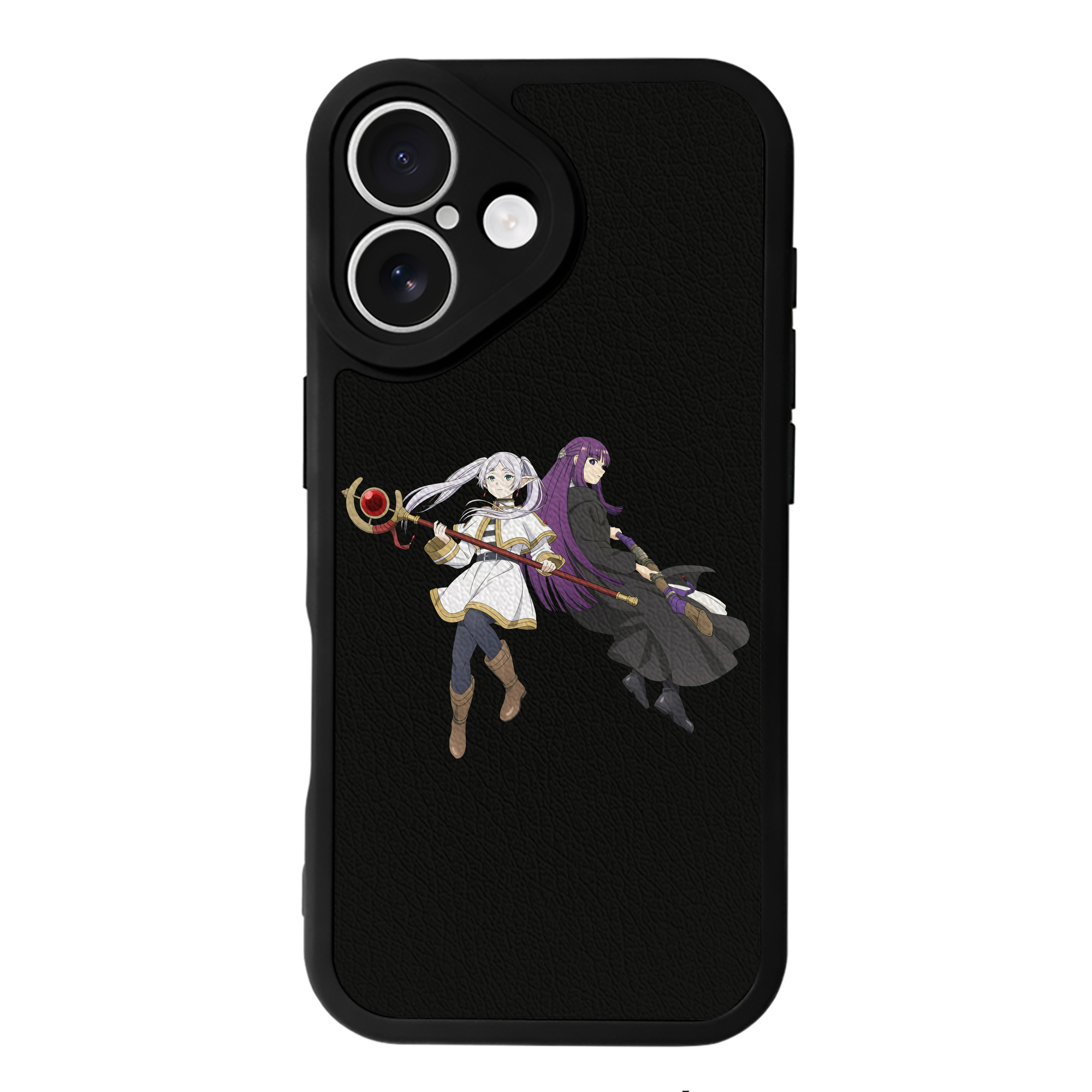 （画像用） 葬送のフリーレン Frieren 【iPhone 16シリーズ対応】シリコンスマホケース（レザー調） 材質：シリコン